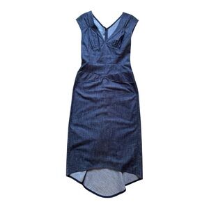 Jill Anderson Form Fitting Blue Denim Dress